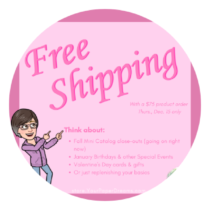 Free Shipping with Stampin’ Up! – Dec. 15
